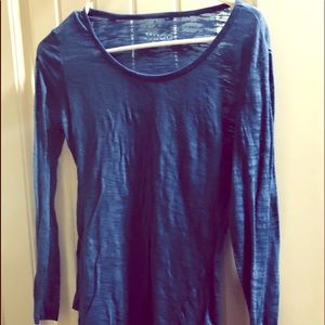 Blue lightweight long sleeved shirt